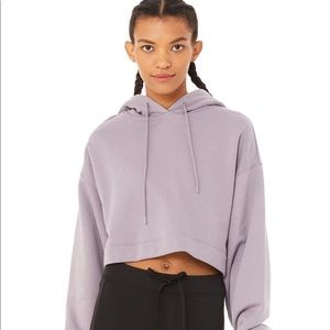 Alo yoga Bae Hoodie in Lavender Smoke XS